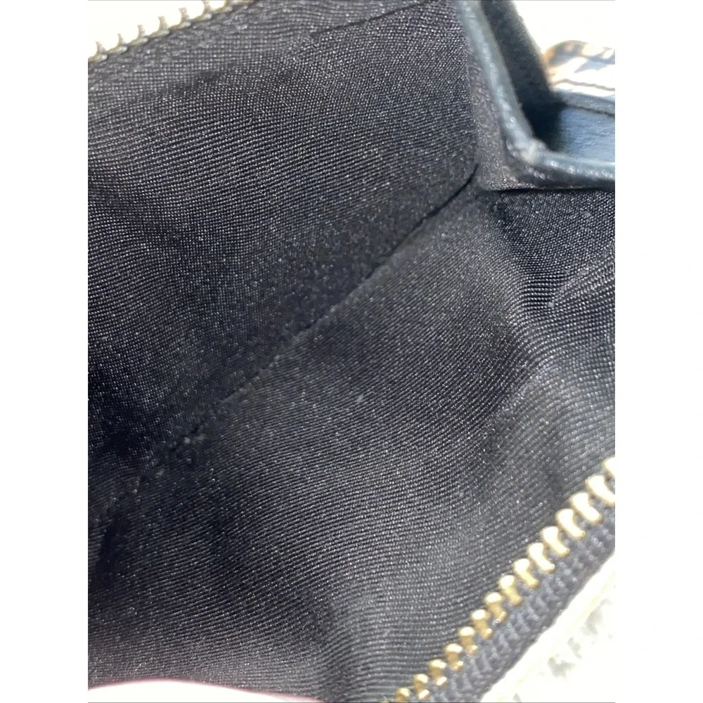 Fossil Leopard Women's Zip Card Wallet Case With Key Chain